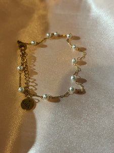 Chaîne de cheville Pearls