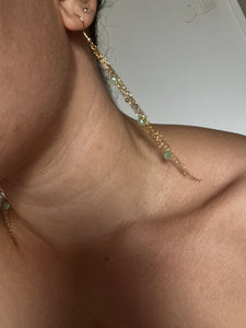 Boucles d’oreilles Céladon
