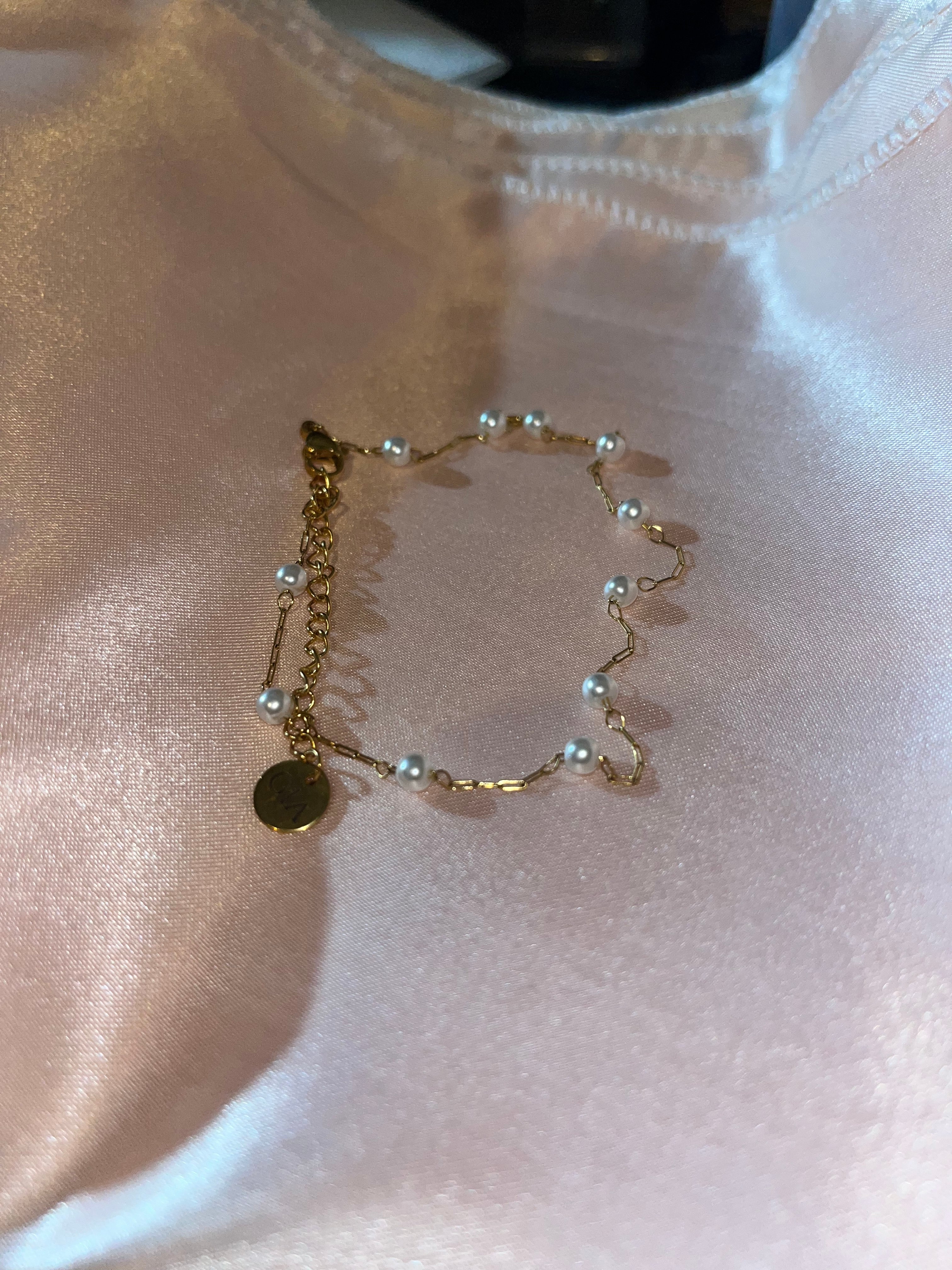 Chaîne de cheville Pearls