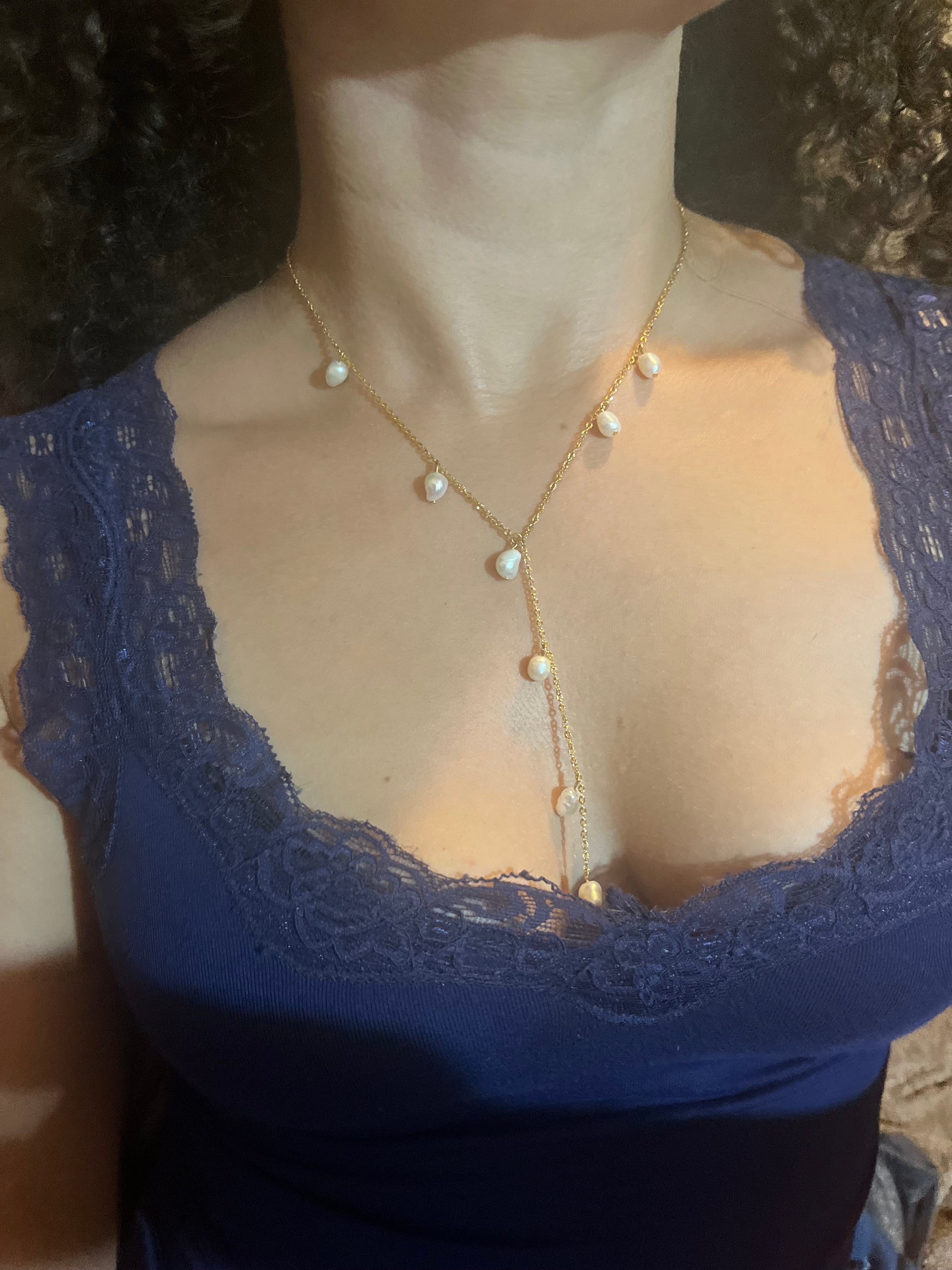 Collier White Pearls