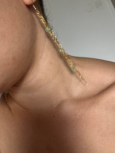 Boucles d’oreilles Céladon