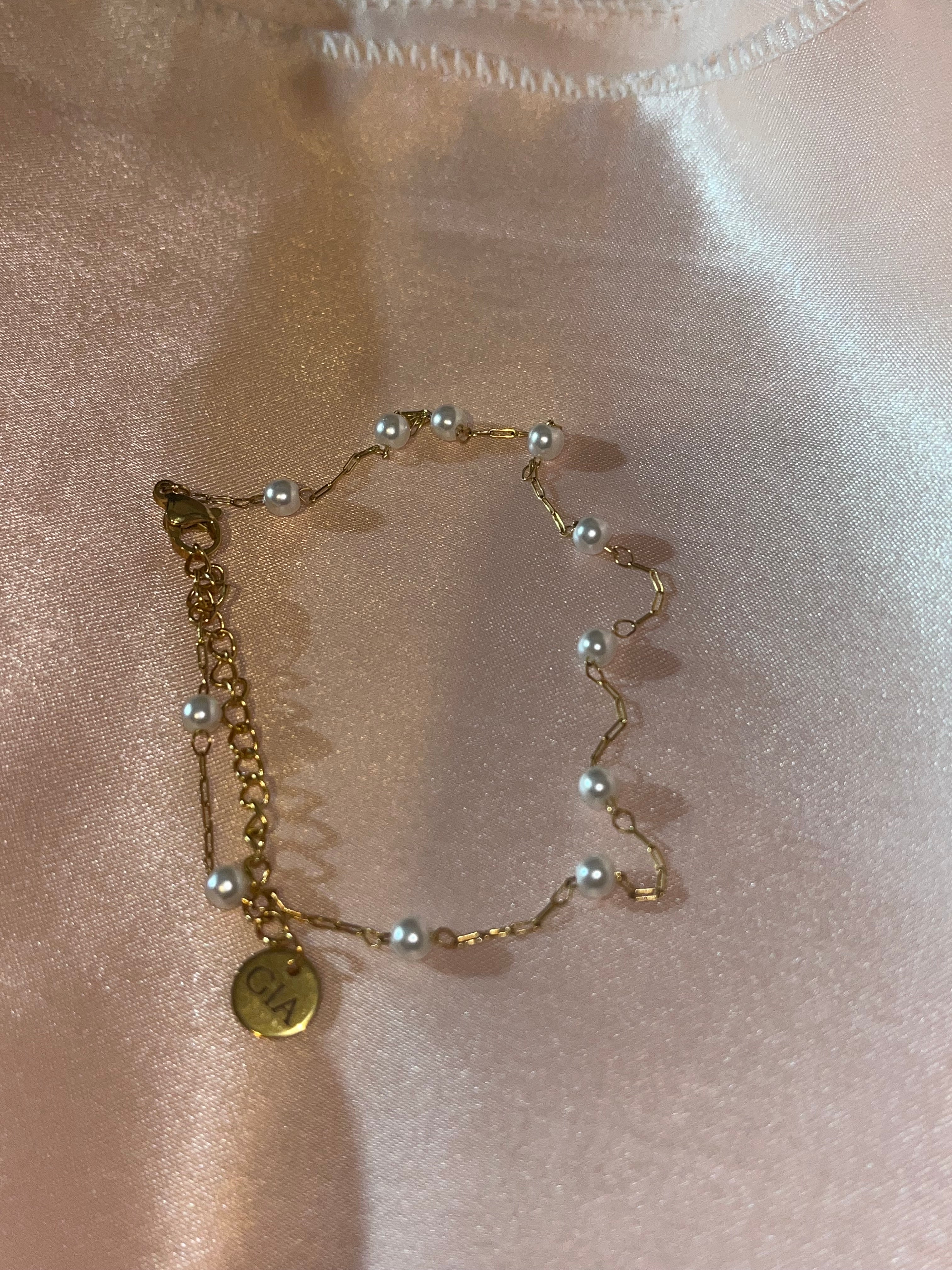 Chaîne de cheville Pearls