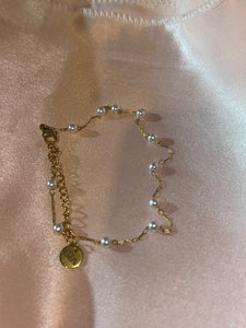 Chaîne de cheville Pearls