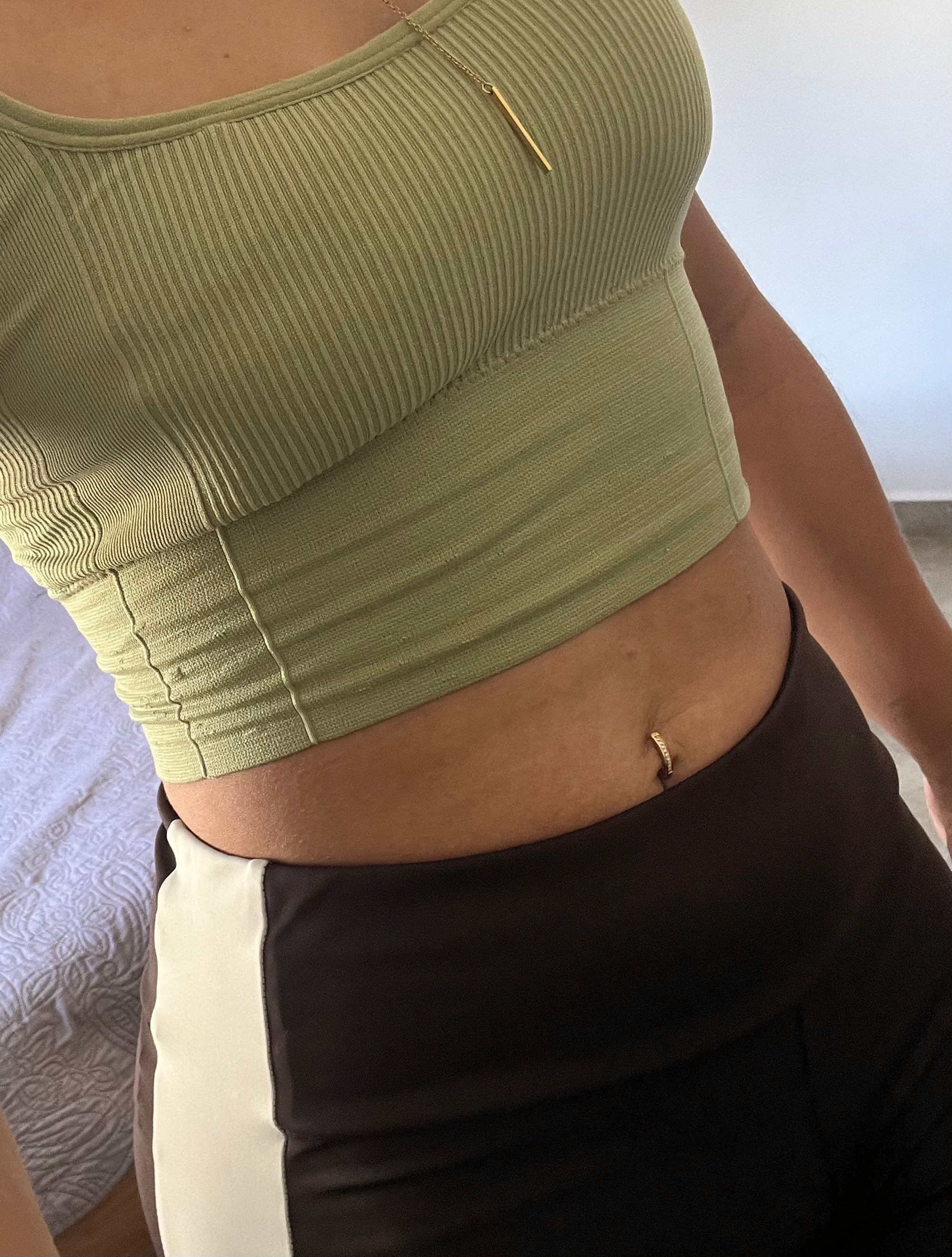 Piercing nombril Golden Hour – acier inoxydable doré – bijou tendance femme