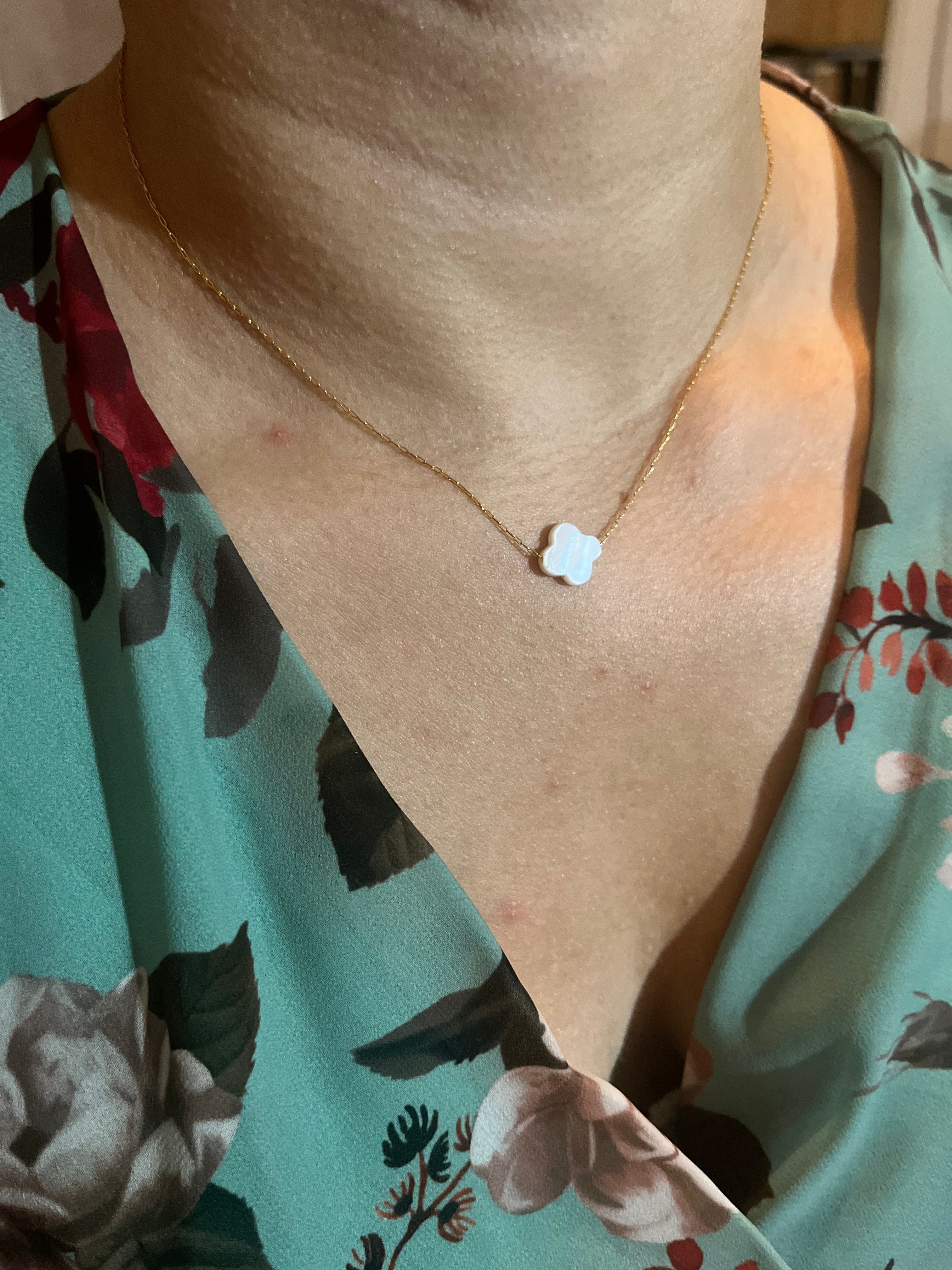 Collier Création Gia Trèfles