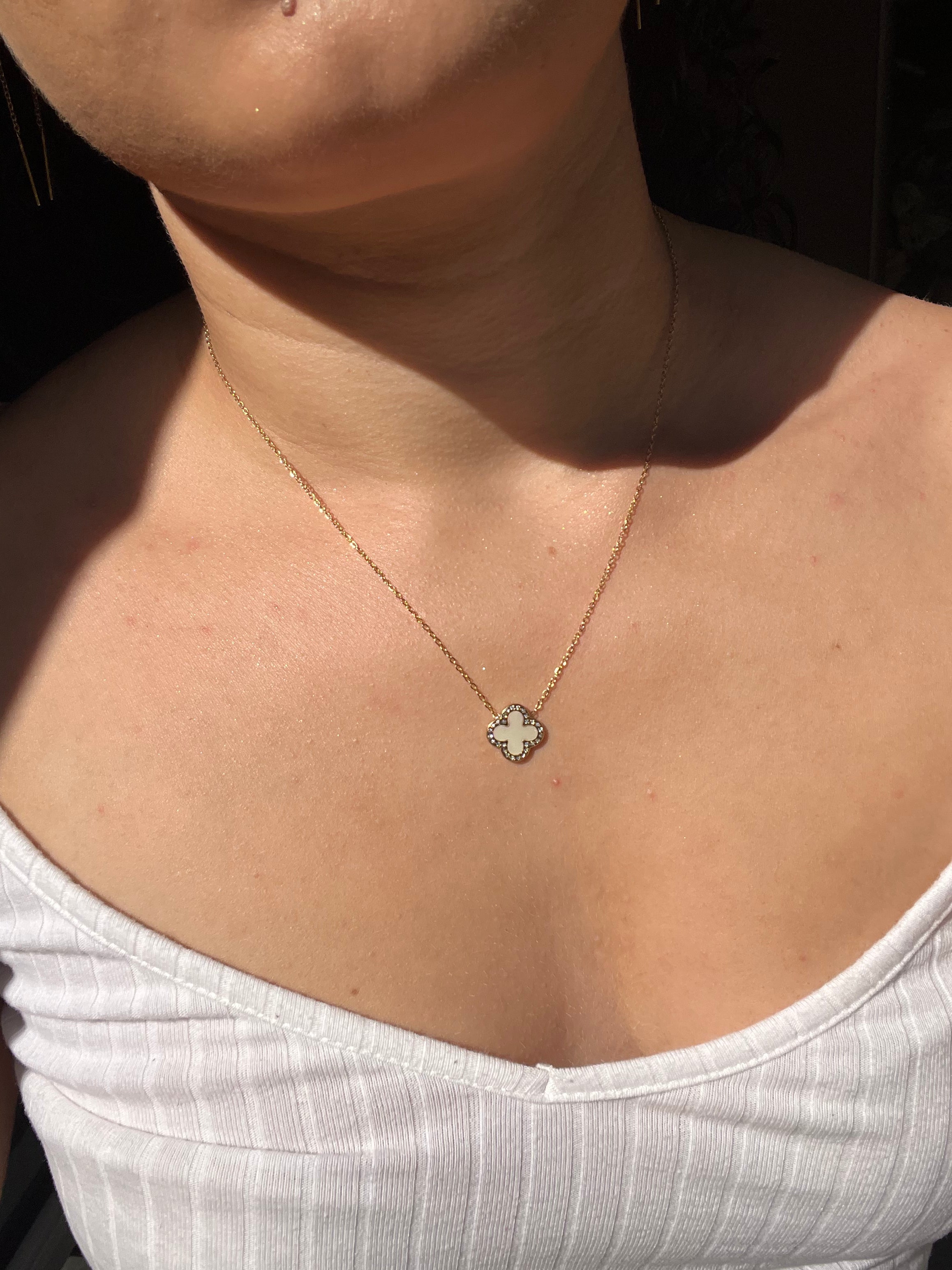 Collier Dame de trèfle