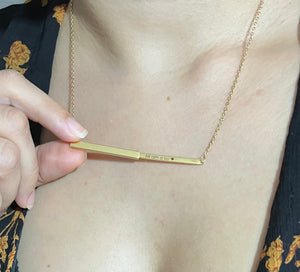Collier message caché Mi aim a ou